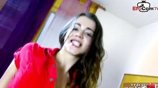 French slender amateur 19 yo make her first time porn casting