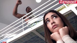 LUSTY HOSTEL Ginebra Bellucci Takes big black cock From Lusty Roommate