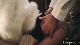 Deeper. Shy understudy is seduced by her infamous co-star two