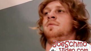 Straight Nimrod undresses and shows off his dick for a suck
