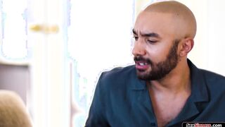 Guy masturbates with his busty mominlaw