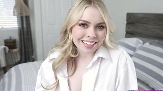 Haley Spades sneaks into her stepbrother Codey Steele's bedroom to smell his laundry. He is