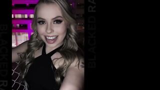 BLACKEDRAW Slim super sexy blonde takes on super sized big black dick