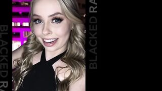 BLACKEDRAW Slim super sexy blonde takes on super sized big black dick