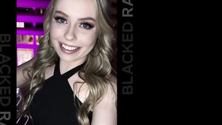 BLACKEDRAW Slim super sexy blonde takes on super sized big black dick