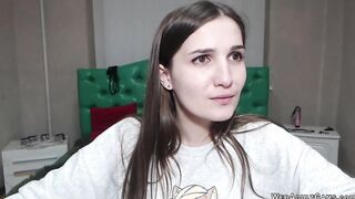 Cute small tits amateur babe masturbating on webcam