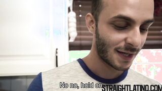 Straight latino paid for gay breeding service by pervert