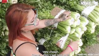 MAMACITAZ - (Jesica Dulce, Cristian Cipriani) - Red Haired With Glasses Getting Picked Up, Banged And Takes A Gigantic Load On