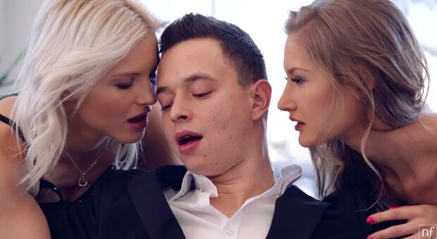 Nikki Nutz is one lucky man to be seduced by not only his mistress Azazai, but also their mutual friend