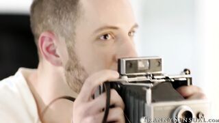 Cute transsexual hottie Chanel Santini moans during hot sex