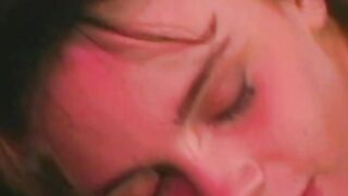 Beautiful retro babe Fallon gives blowjob to her lover