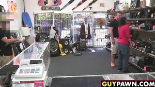 Fit blonde dude gets his tight ass rammed by a big dick