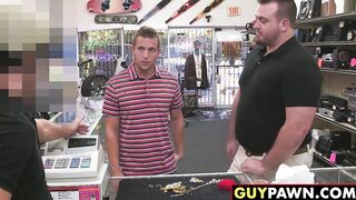 Fit blonde dude gets his tight ass rammed by a big dick