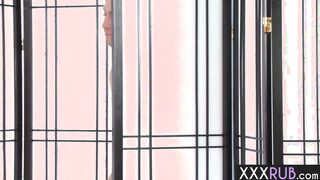 Blowjob by hot redhead MILF masseuse