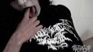 Rae Lil Ebony Solo Masturbation With Corpse Paint