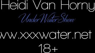 Underwater erotics with Beauty huge boobies Heidi