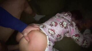 While my parents were not at home, my stepsister into