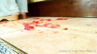 Wooden Sandsal Clogs crush tomatoes
