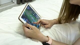 Couldn't wait until she finished having fun league of legends wild