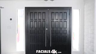 FACIALS4K 2 Men Blow Multiple Facials All Over Maria Anjel