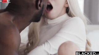BLACKED Slender Blonde Kenzie gives into her deepest desires