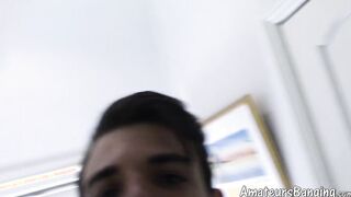 Amateur teases with hairy jock body in fleshlight solo