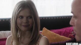 Dirty stepdad took a virginity from teen