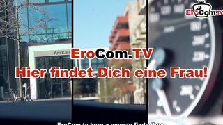 German Tattoo bitch at outdoors real date and banged point of view