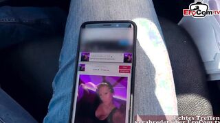 German Tattoo bitch at outdoors real date and banged point of view