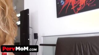 Perv Cougar - Latina Step Cougar Fucks Her Step Son To Make Him Stop Masturbating