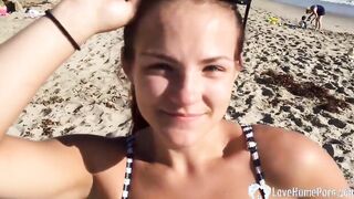Horny 18 yo with tan lines getting rammed