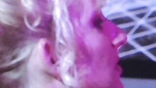 Lesbian babes toying ass and pussy in wet foursome