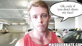 Musculer and big cock dude Marty wanking it for our viewers
