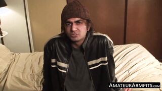 Naughty butt pirate strokes his hairy shaft and cums