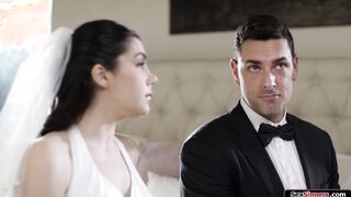 Busty bride anal cheats on wedding day
