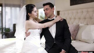Busty bride anal cheats on wedding day