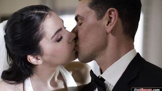 Busty bride anal cheats on wedding day