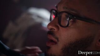 Deeper. Cecilia blows stranger's penis while bf watches