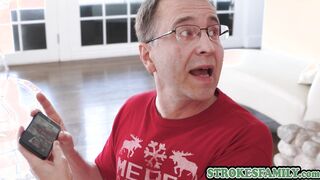 Holidays and rough sex with hot stepsis