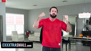 Tiny Housewife With Braces Khloe Kapri Getting Hardcore Boned To Be Thankful For - Exxxtra Small