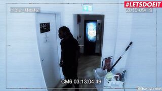 TURNED ON HOSTEL - Thin 19 Yo Opens Her Legs For Huge