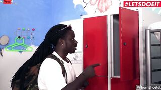 LUSTY HOSTEL - Big Ass 18 Eveline Dellai Deep Anal Pounding With BBC - LETSDOEIT