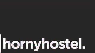 TURNED ON HOSTEL - Blonde 18 year old Doesn't Mind Fucking Intruder