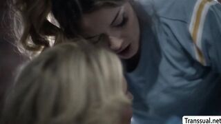 Slut stepteen pounded by Shemale stepmom