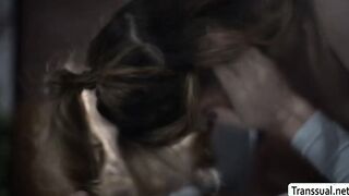 Slut stepteen pounded by Shemale stepmom