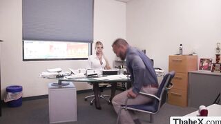 Black dude fucks her tattooed ts boss