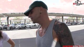 Slim 18 with small hooters pick up at the street from a