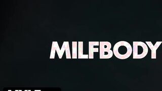 Milf Body - beauty Step Cougar Demonstrates Her Beautiful Butt In Bombshell Yoga Pants In Front Of Her Step Son