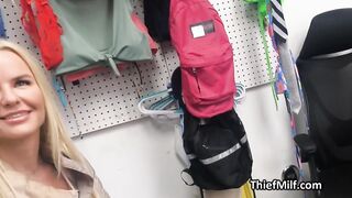 Fit big tit blonde milf busted