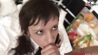 18yo dark hair College twat with mouth booty boned before the mouth cumshot